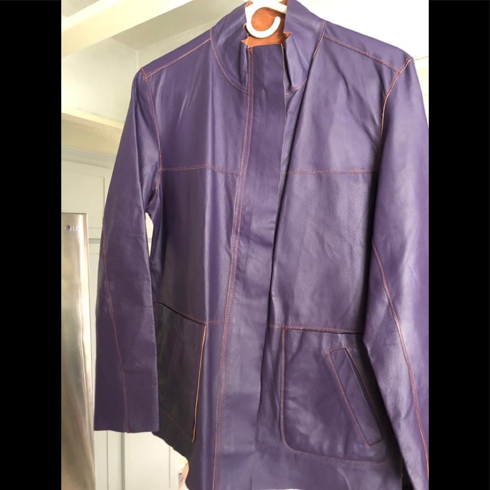 Reversible Leather and Suede Jacket